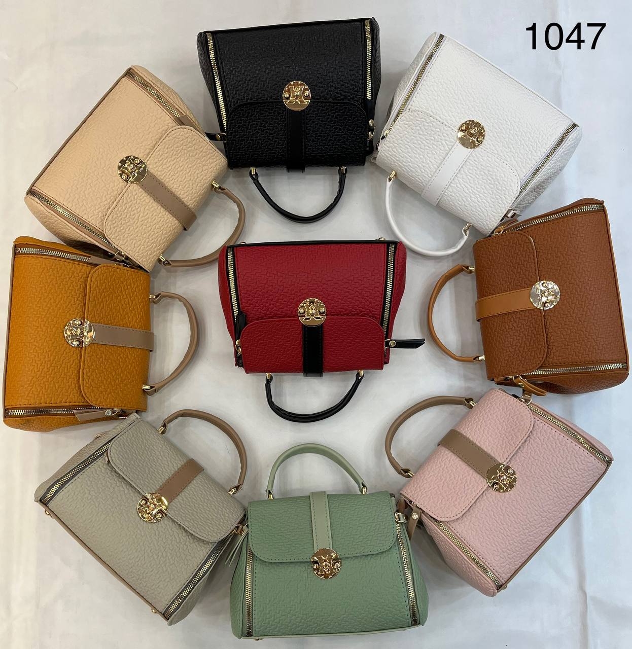 کیف زنانه صندوقی بغل زیپ دار