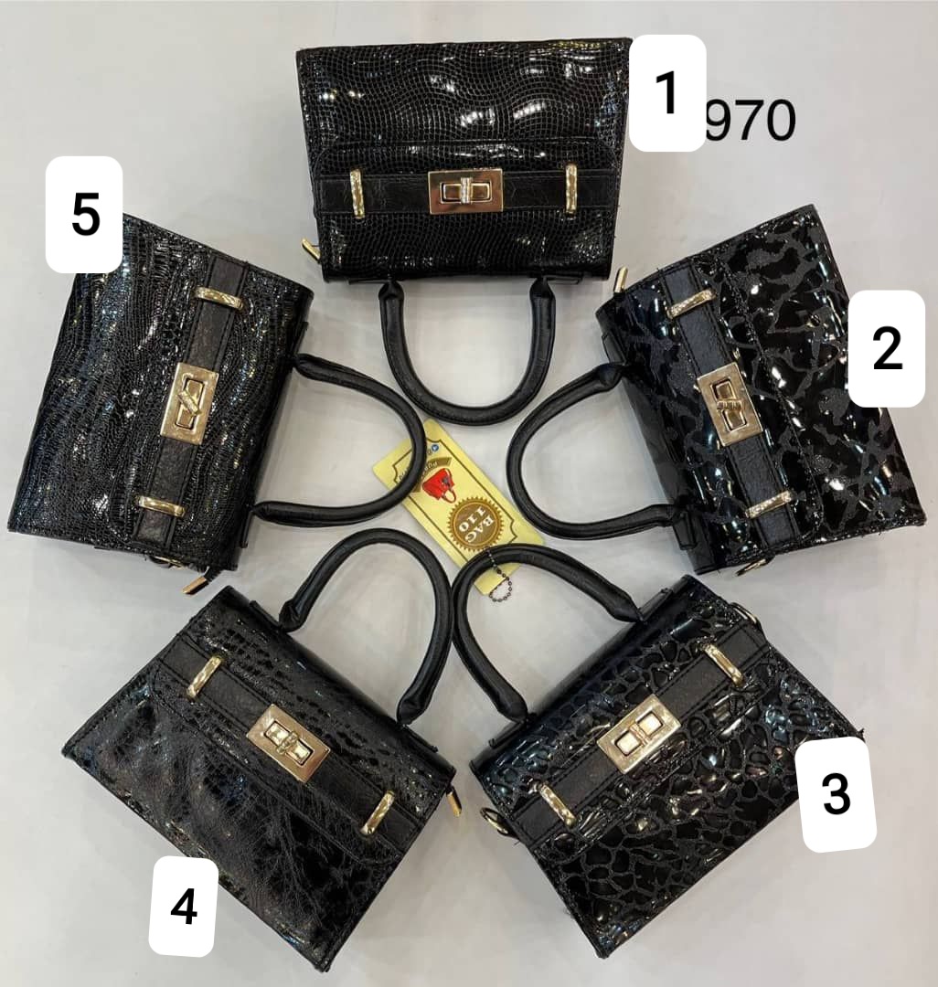 کیف ورنی کتابی قفل دار